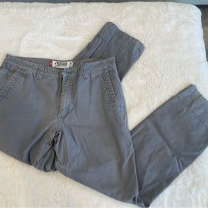 Mountain Khakis Pants. Slim Fit. 36x32. Gray.